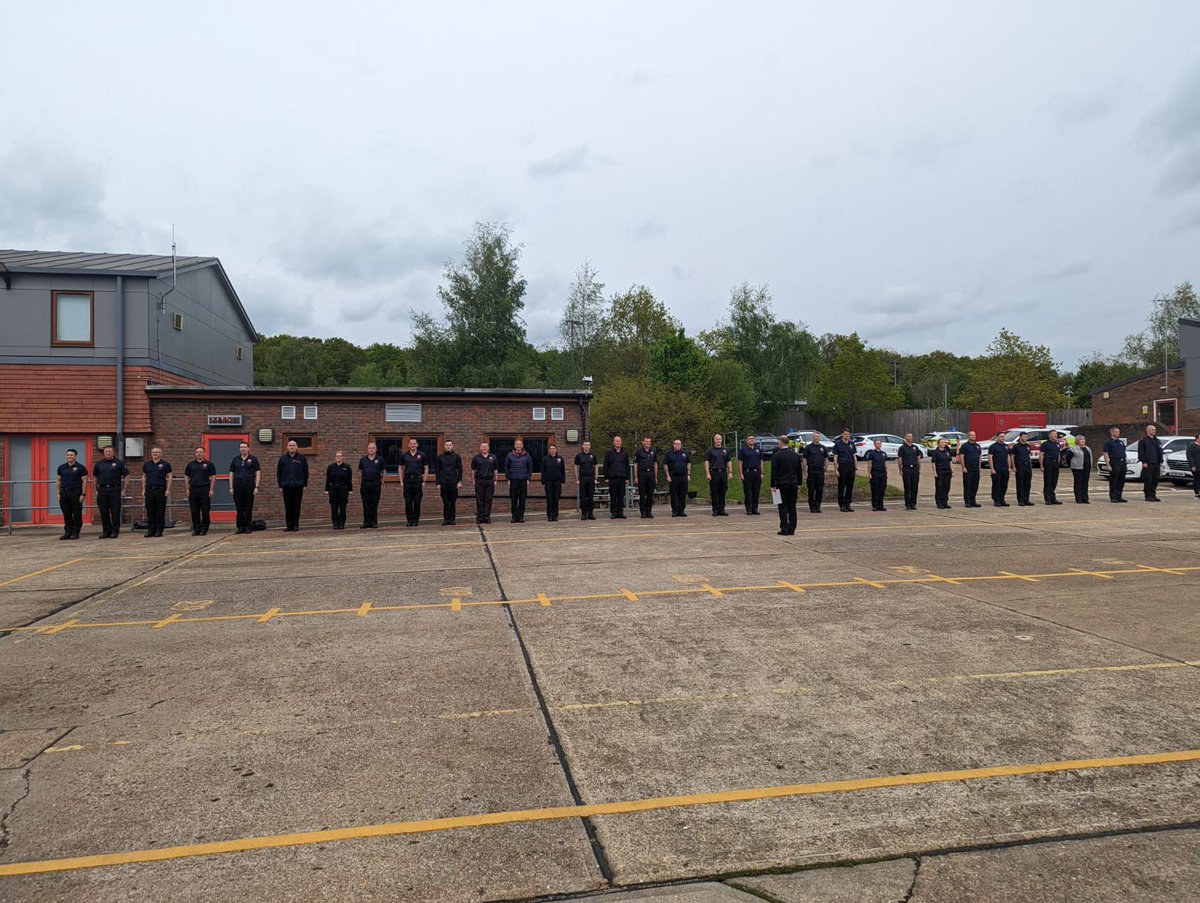 An honour to lead the Firefighter Memorial Day Parade, remembering those who have fallen in the line of duty. @HSYouldon @Al_Probyn @dougmarshall8 @ESFRS_GMEast @louiewellfareSM @999HoveRoedean @KOliverTaylor @DavidW4337