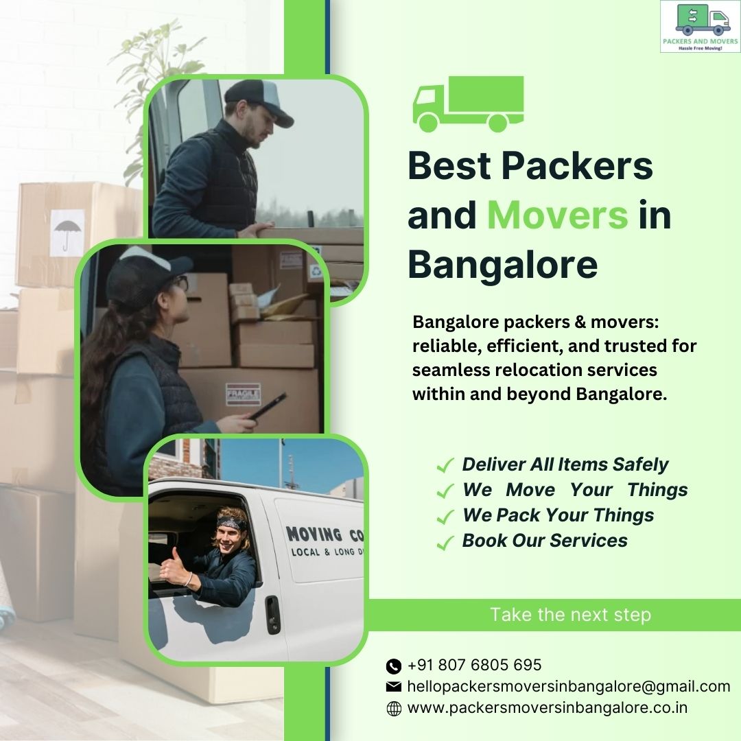 Reliable, efficient packers and movers in Bangalore for seamless relocation.
For More Info Visit us : packersmoversinbangalore.co.in
Call Now ✆ : - +91 807 6805 695

#relocation #movingcompany #professionalmovers #moversandpackers #movingservices #movingtips #movingday #housemovers