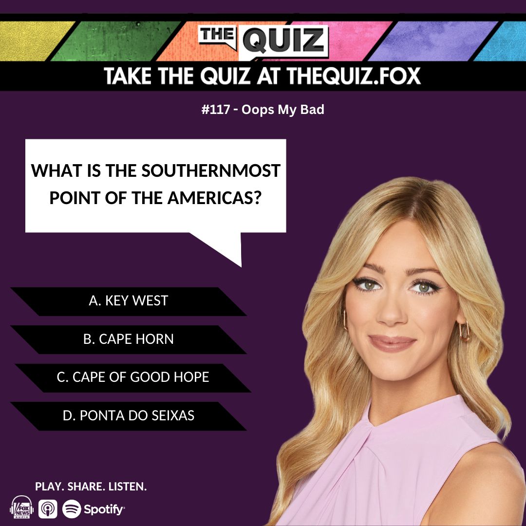 Any guesses on the answer to this geography question? Play. Share. Listen to #TheQuiz with @AbbyHornacek! buff.ly/3Ws9bgI