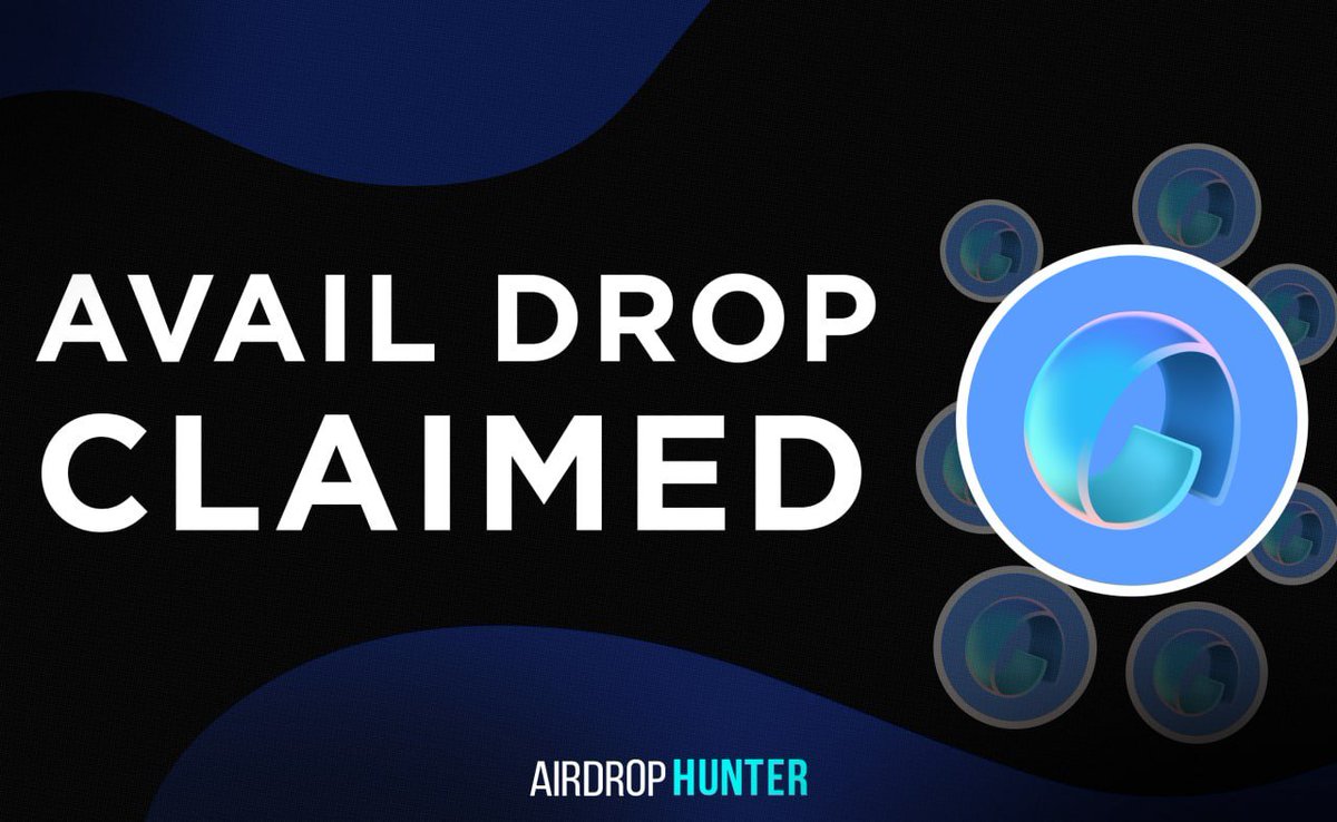 🪂 The Avail drop has been claimed!

In the previous post, we published a list of wallets that received the Avail drop. And now we will share the list of Avail drop owners:

t.me/airdrop_hunter…

👉 Owners who received the drop docs.google.com/spreadsheets/d…

If you didn't get the…