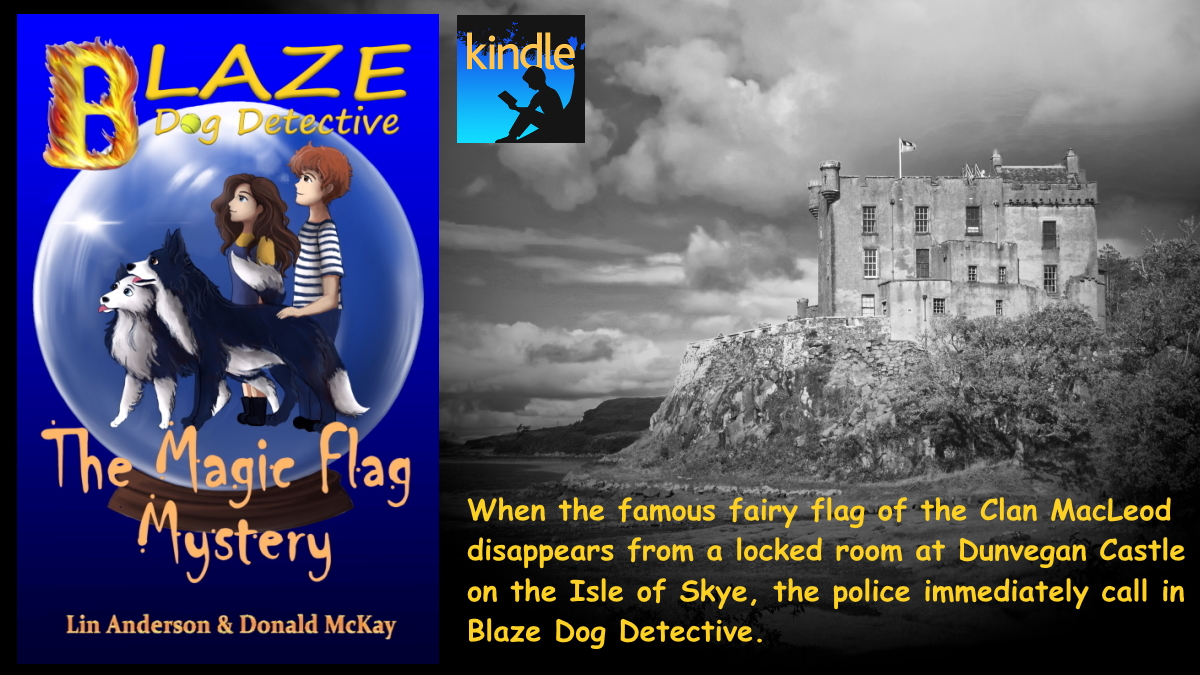 THE MAGIC FLAG MYSTERY (Book One in the BLAZE DOG DETECTIVE series) 'This is the perfect story to curl up with your little ones and lose yourself in' bit.ly/BlazeDogDetect… #Kindle #Skye #BorderCollie #CozyMystery