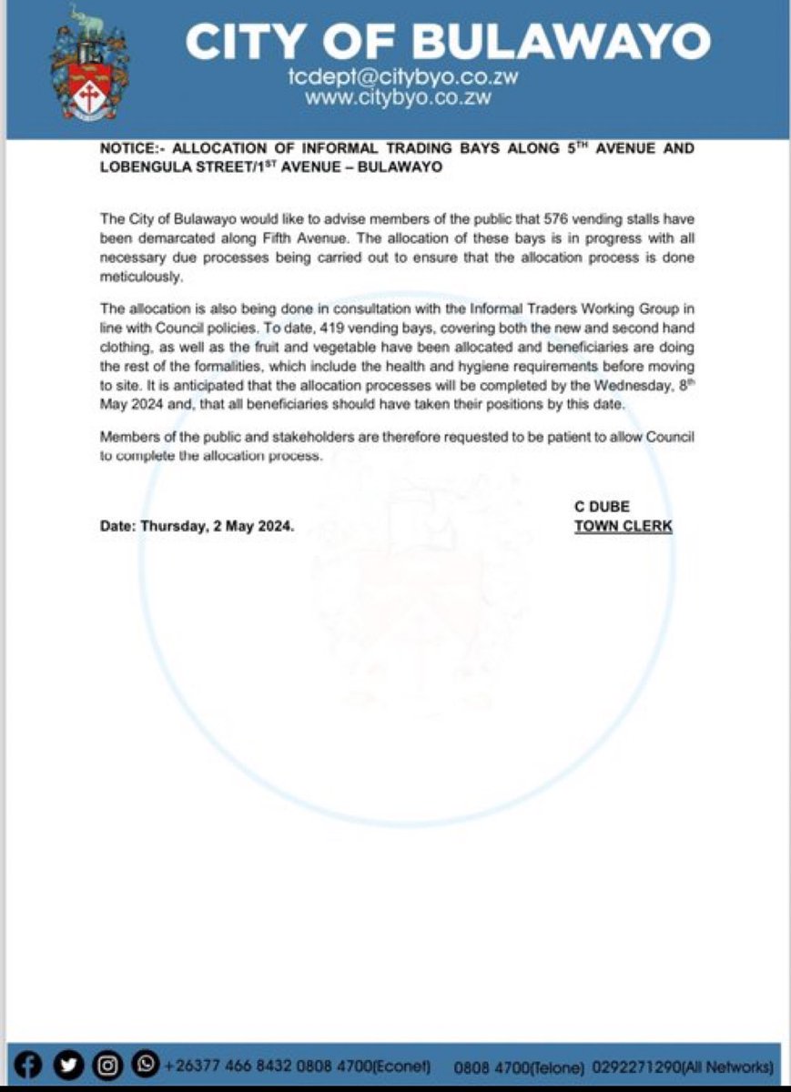 DavidColtart's tweet image. “Zanu PF space barons protest against Coltart” @NewsDayZimbabwe . As appears from the @CityofBulawayo Town Clerk’s statement we are trying to restore order in the central business district on a completely non partisan basis.

It is important for everyone, irrespective of their…