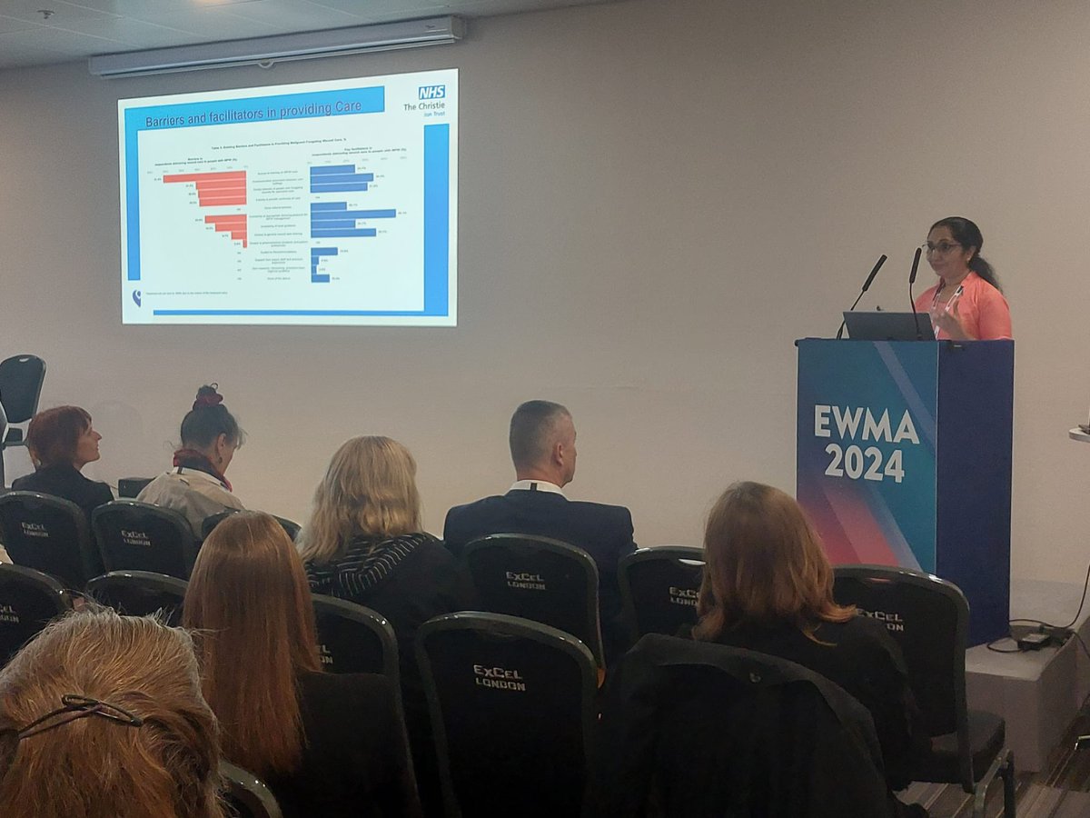 Very proud of presenting my predoctoral work @EWMAwound . Great support and encouragement from @TheChristieNHS @TheresaPlaiter @matt_bilney . Thanks to @yorke_janelle for introducing me to research.