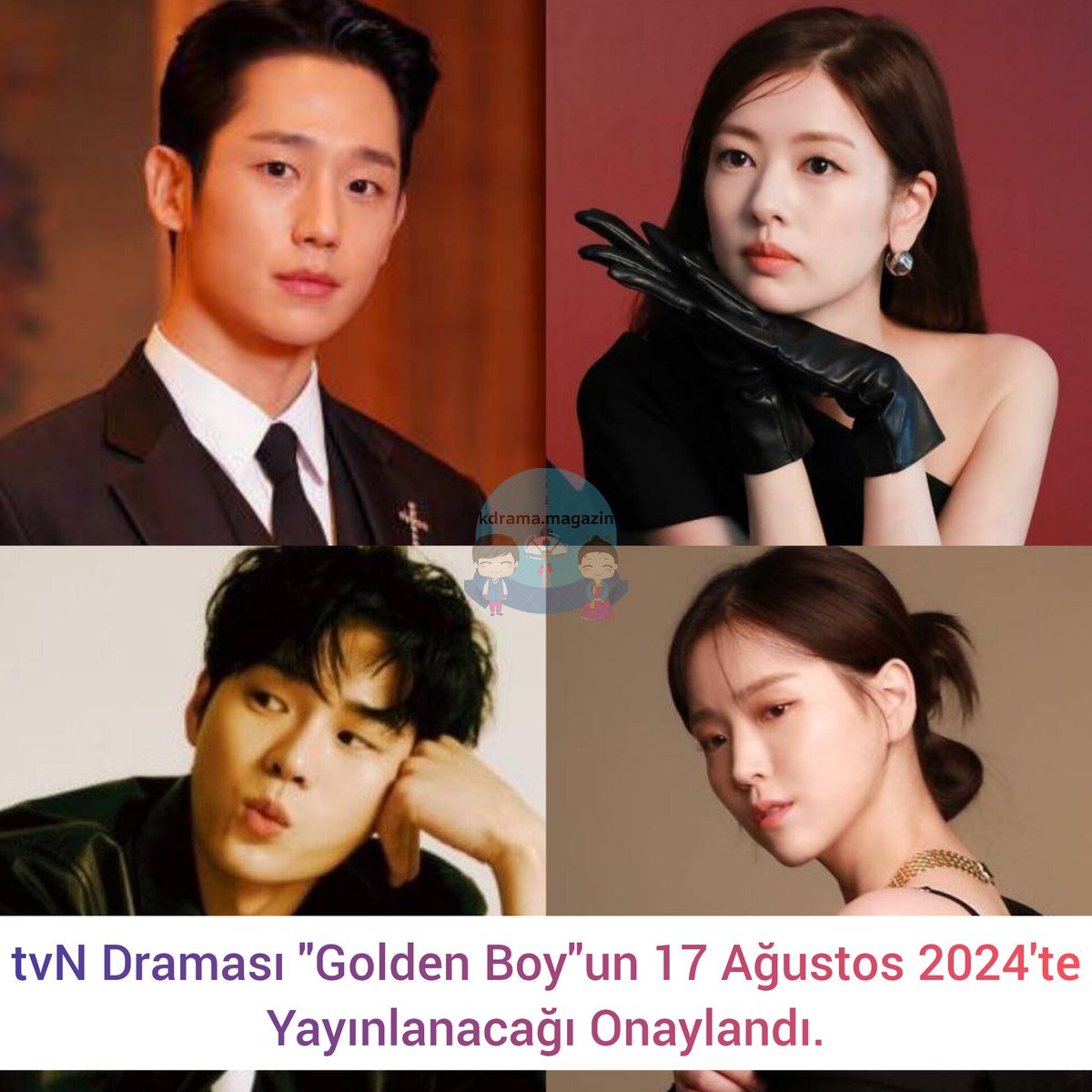 tvN Draması #GoldenBoy'un 17 Ağustos 2024'te Yayınlanacağı Onaylandı. 

🍿Dizi, hayatını yeniden başlatmaya çalışan bir kadın ile annesinin arkadaşının, onun karanlık geçmişini yaşayan oğlunun hikayesini konu alıyor. 

#JungHaeIn #JungSoMin #KimJiEun #YunJiOn #MomsFriendsSon