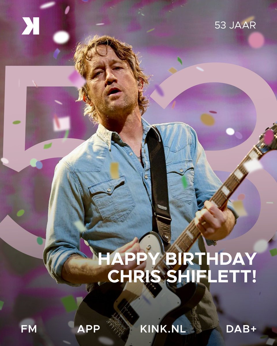De gitarist van KINK Icon @foofighters Chris Shiflett viert zijn 53e verjaardag vandaag! Welke van zijn solos moet vandaag op KINK voorbij komen wat jou betreft?