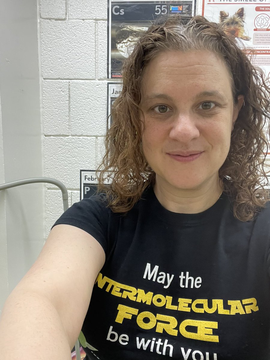 Observing a day early for #nerdytshirtfriday. May the Intermolecular Force Be With You #maythe4thbewithyou