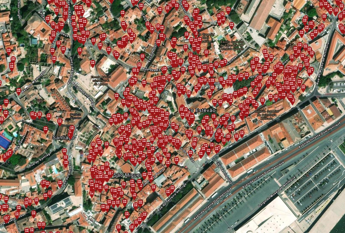 Alojamentos locais em Lisboa.