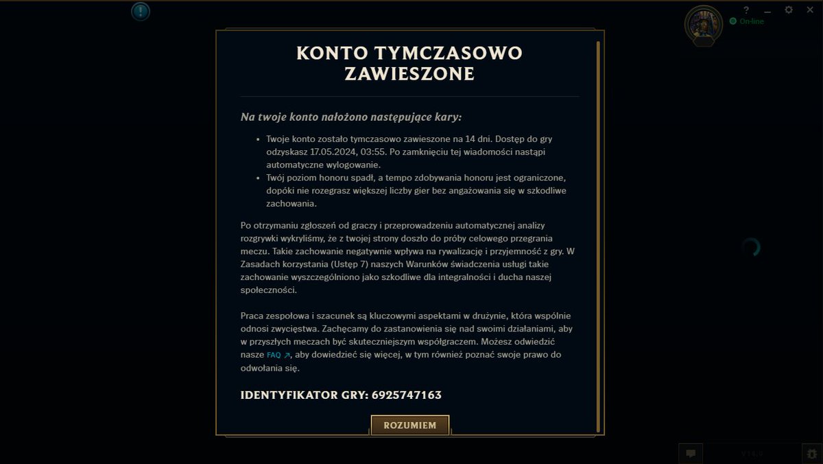 aha imo nie zasluzone