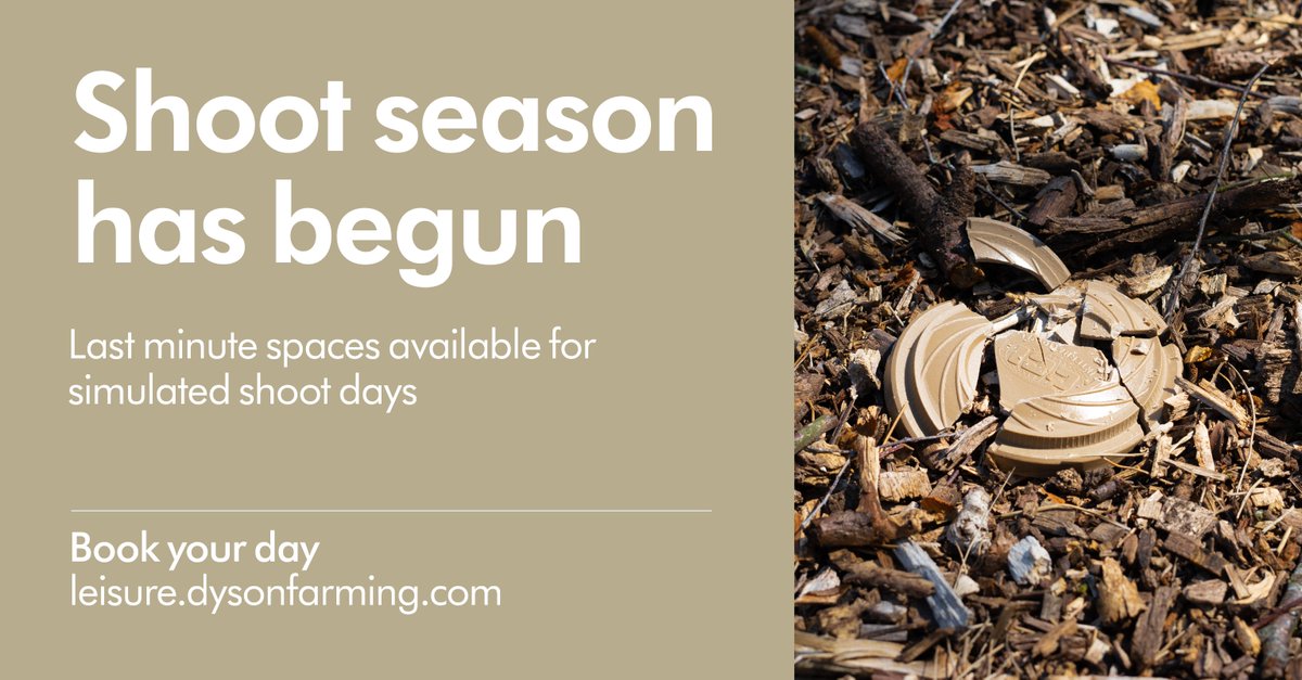 🔫 Simulated game shooting season has begun – and there's still time to book your place with us.

🔗 Find out more and enquire at leisure.dysonfarming.com/leisure/simula…

#simulatedgameshooting #claypigeonshooting #lincolnshire