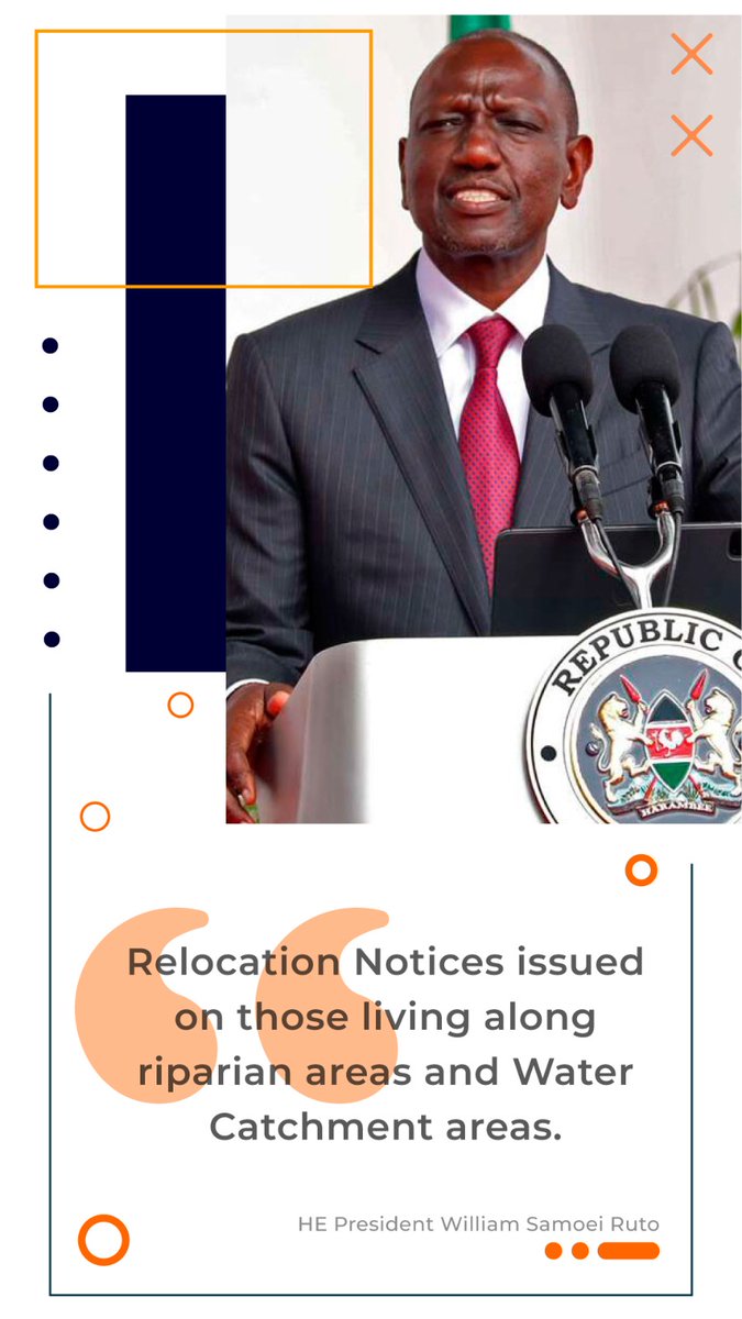 Anybody living along Riparian land is advised to move for safety purposes  #Stateofthenationaddress