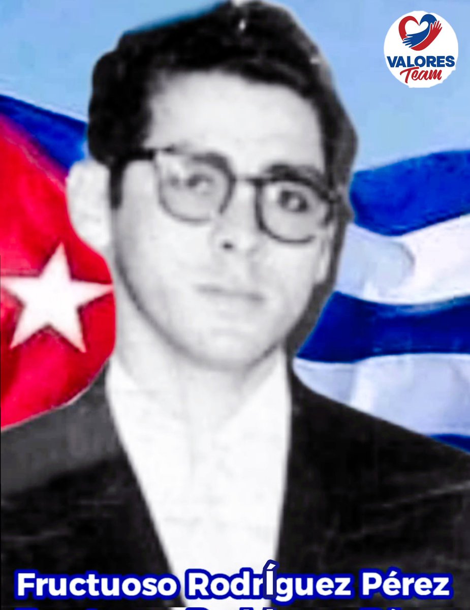 🗣 #CubaViveEnSuHistoria 🇨🇺 👉 Se cumplen 9️⃣1️⃣ años del nacimiento de Fructuoso Rodríguez Pérez. ✨ Un revolucionario de poca estatura pero un inmenso corazón y heroísmo. Tenía muy bien definida la línea insurreccional y la unidad revolucionaria. #Cuba 🇨🇺 #ValoresTeam 🕊