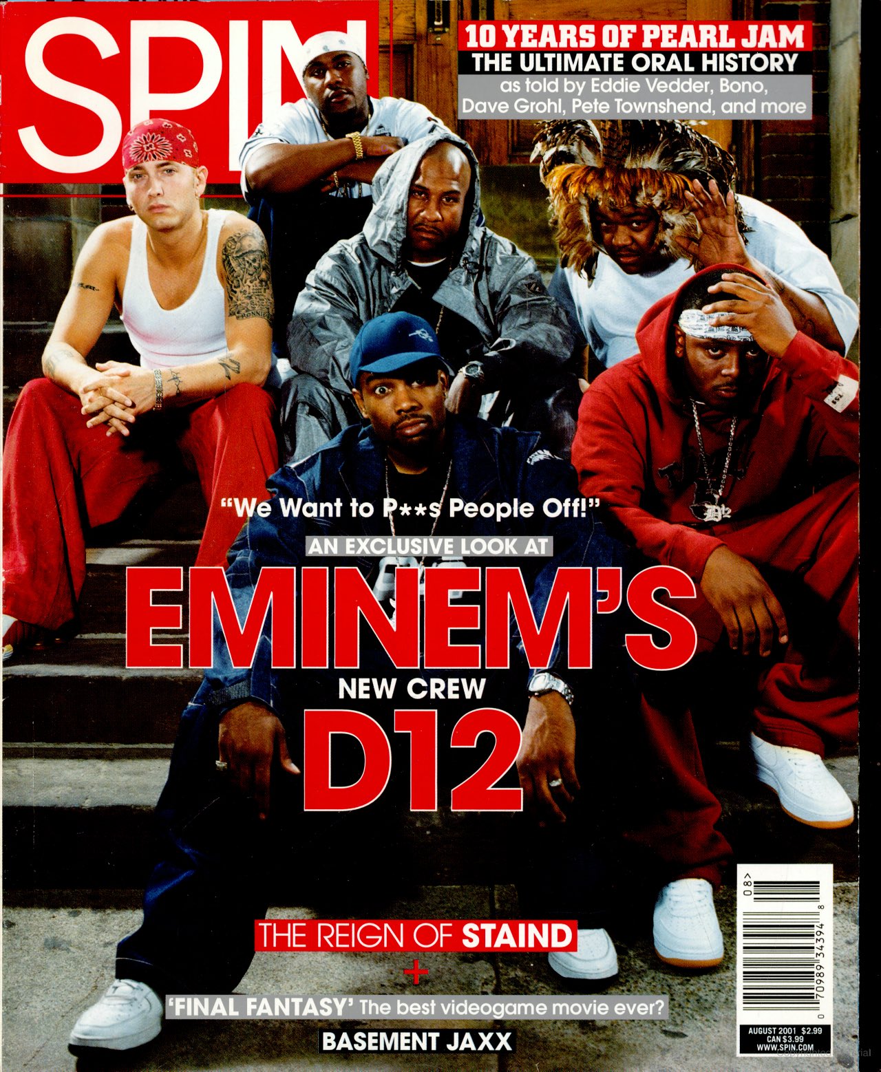 エミネム EMINEM D12 ポスター 2001年製 Eminem Marshall Mathers Slim Shady Dre D12 Rap Chainsaw 2001