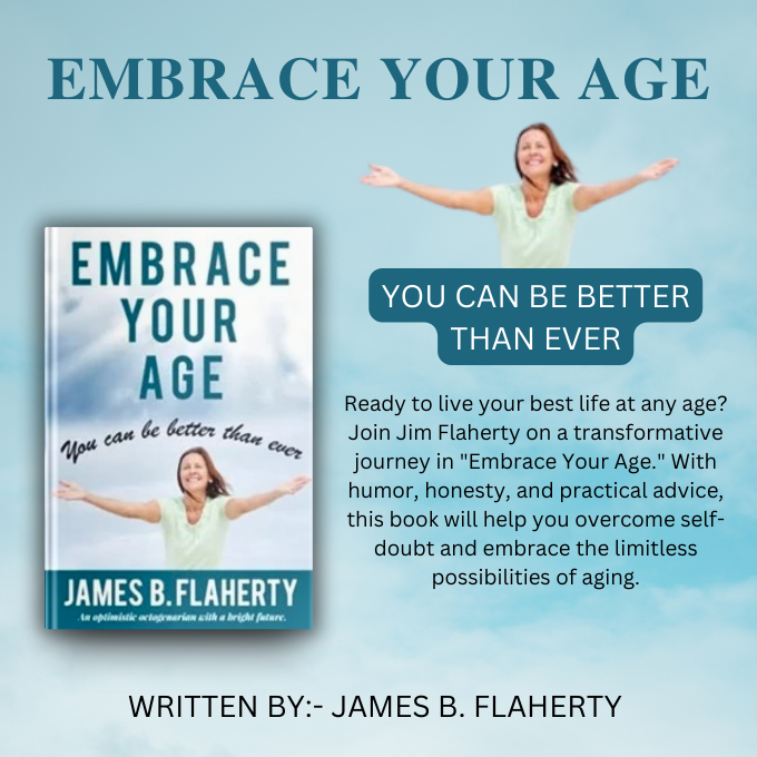 Discover wisdom, guidance, and a few laughs in Embrace Your Age, an easy-to-read shot of adrenaline for anyone looking to make the most out of life. #Wisdom #LifeLessons #PersonalGrowth #AgingGracefully @JamesBFlaherty amazon.com/dp/1737986744/