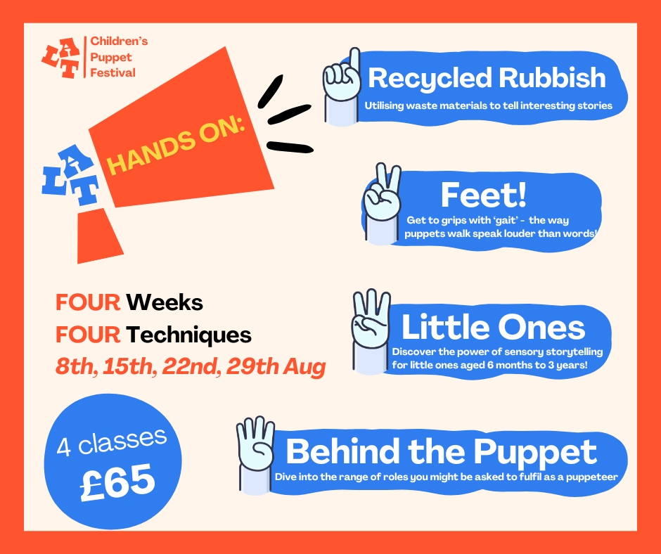Prepare to be dazzled by with these NEW courses for adults eager to delve into the captivating world of puppetry! Find out more about what's in store via our website (Take-Part/Adult-Short-Courses)! 🎟️: littleangeltheatre.com/take-part/cate…