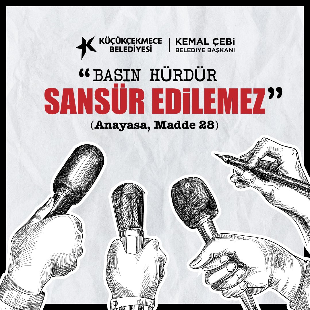 Özgür basın, demokratik toplumun teminatıdır. Güçlüye değil, haklıya ses veren ve en zor koşullarda bile gerçeği savunan basın emekçilerimizin 3 Mayıs #DünyaBasınÖzgürlüğüGünü'nü kutlarım.