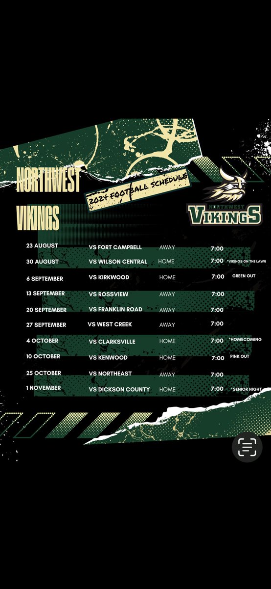 Northwest Viking 2024 Football Schedule