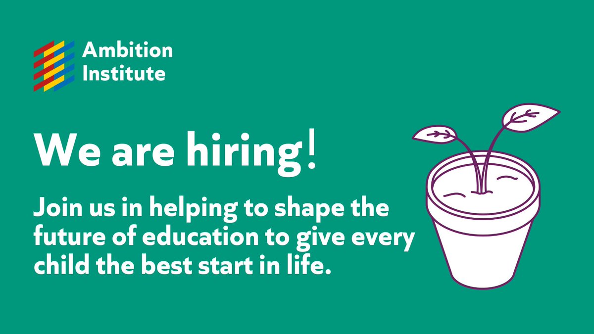 🌱 Looking for a fresh start this bank holiday? Join us in shaping the future of education. We are hiring for: 📚 Tutor 🔤 Head of Early Years 📖 Head of Literacy 🔢 Head of Maths 👩‍💻 Project Administrator 🎨 Senior Brand and Content Officer Apply now 👉 ambition.pinpointhq.com/#js-careers-jo…