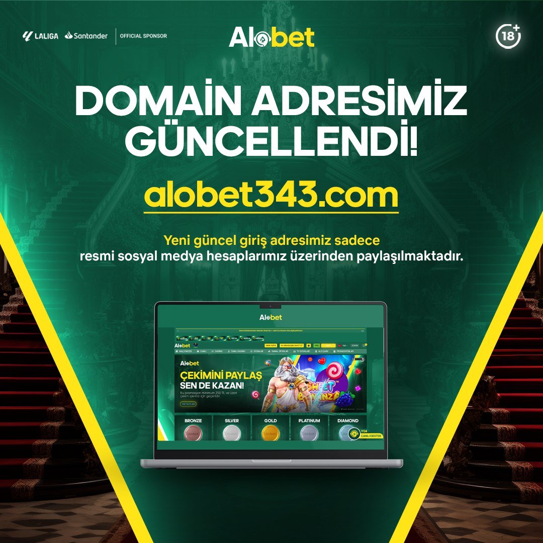 🌍 Domain adresimiz yenilendi ! 🔥Yeni adresimiz ; alobet343.com ile hız kesmeden kazanmaya devam edebilirsiniz. 👑 Sonrasındaki domain adreslerimiz ; ▶️alobet344.com ▶️alobet345.com #Alobet #alobetgiriş