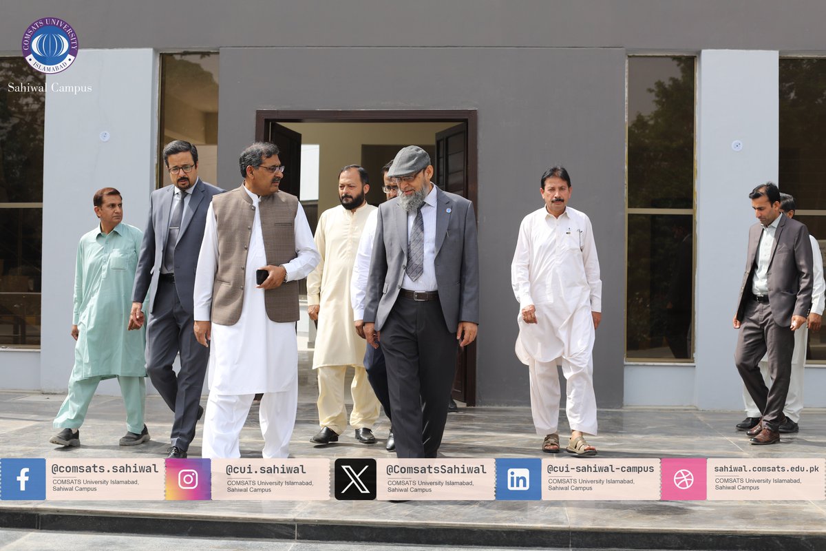 CUI reaffirmed its dedication to fostering academic excellence and nurturing future leaders, said the Rector CUI during his visit to Sahiwal campus. 

#ComsatsUniversity #EducationalExcellence #FutureLeaders #SahiwalCampus #HigherEducation