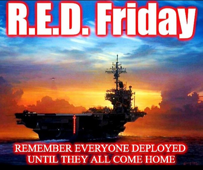 Have a great R.E.D. Friday fellow Veterans and Patriots. Stay prepared and Remember Everyone Deployed. ☕🫡👍💯⚓🇺🇲