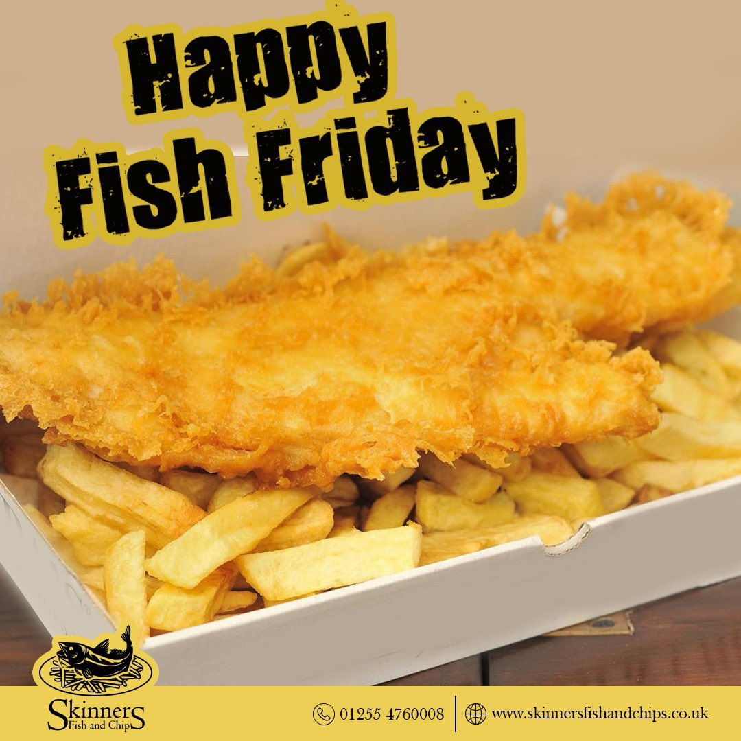 It's #FishFriday 🙌 What's everyone up to this evening?

#fishandchips #fishandchipsclacton #foodie #clacton #food #chips #bestfishandchips #callandcollect #clactononsea