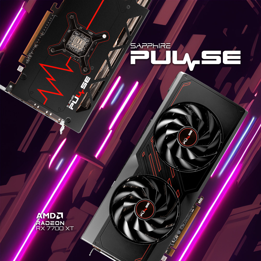 Choose the SAPPHIRE PULSE AMD Radeon RX 7700 XT 12GB for the perfect dual-fan configuration for your PC . . #RX7700XT #GPU #graphicscard #AMD #Radeon #gaming #hardware
