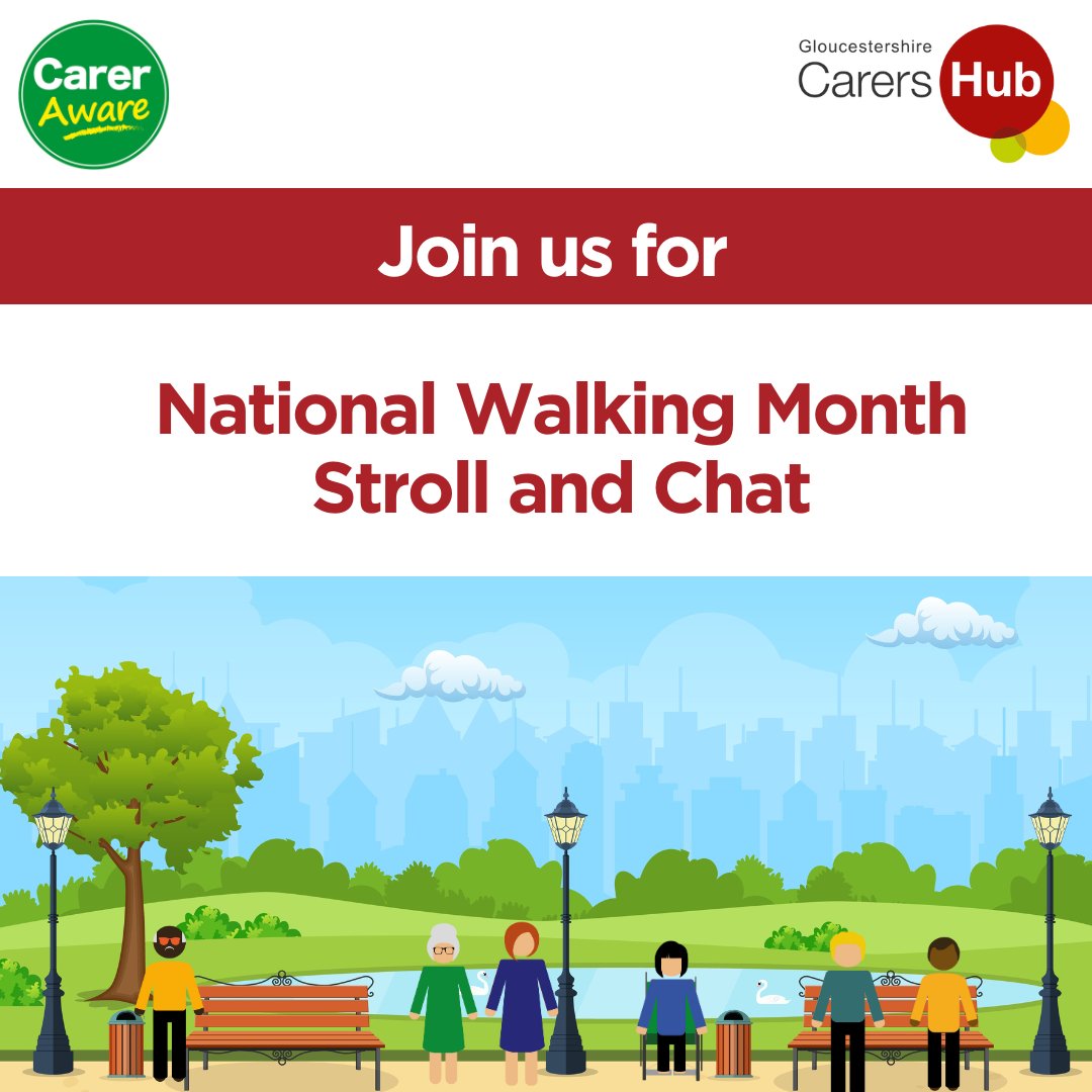 May is National Walking Month why not join us for a stroll and chat at Pitville Park - Wednesday 8th May at 10.30am

For further information email bookings@peopleplus.co.uk

#carerawareglos #nationalwalkingmonth #carers