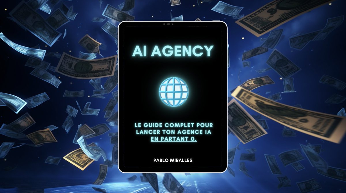 Une agence IA peut t’apporter plus de 8’000€/mois.
Malheureusement, tu ne sais pas comment lancer ton agence.

Ce n’est plus un problème avec le Guide AI AGENCY.

GRATUIT pendant 24h.

Pour l'obtenir :

RT + Commente “AI”
Follow @Mirallespablo1 (pour le recevoir en DM).