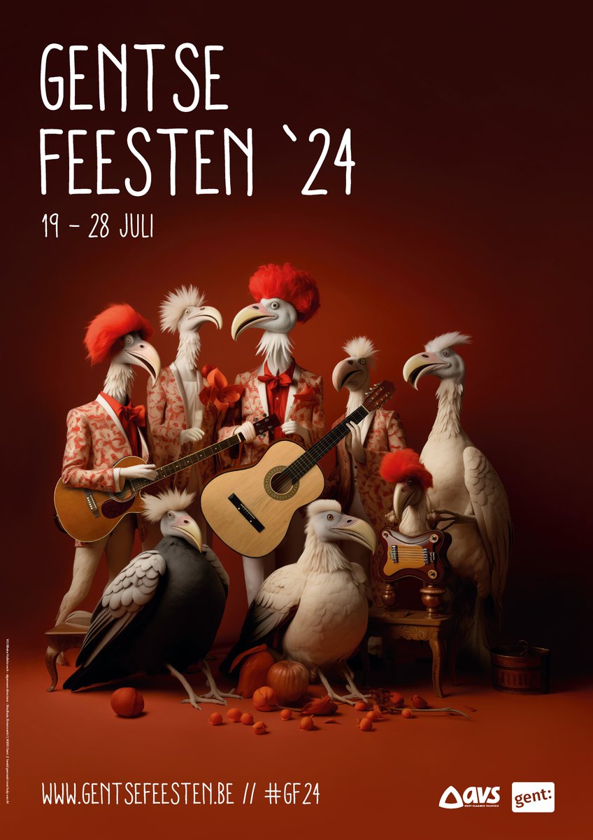 The countdown to The Ghent Festivities has officially begun!! New poster is out, who's excited!? 🎉 #GF24 #gentsefeesten  
More info: visit.gent.be/en/calendar/gh…