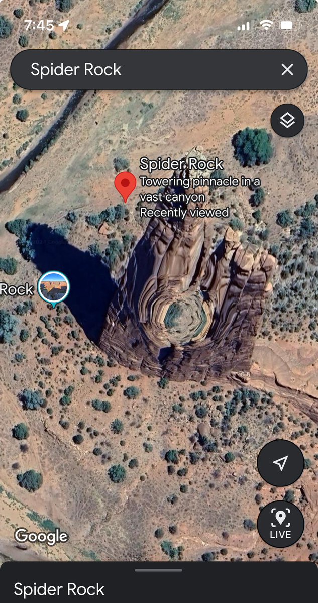 I checked Google Maps again this morning & yep, the portal at #SpiderRock is still there. I think everyone who sees this should bookmark/save this post/photo for when Google updates this area. 🤯#portal #ufotwitter #uaptwitter #NativeTwitter #NDNTwitter #RezTwitter #paranormal