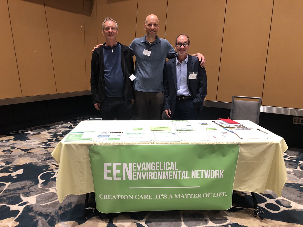 Mike (from Cleveland) and Jack (Columbus) joined me at the EEN table at the Midwest Regional Sustainability Summit in Cincinnati sponsored by @GreenUmbrella. Met lots of gr8 people & shared a lot of our @CreationCare flyers, & learned a lot from Cincy folks doing excellent work!