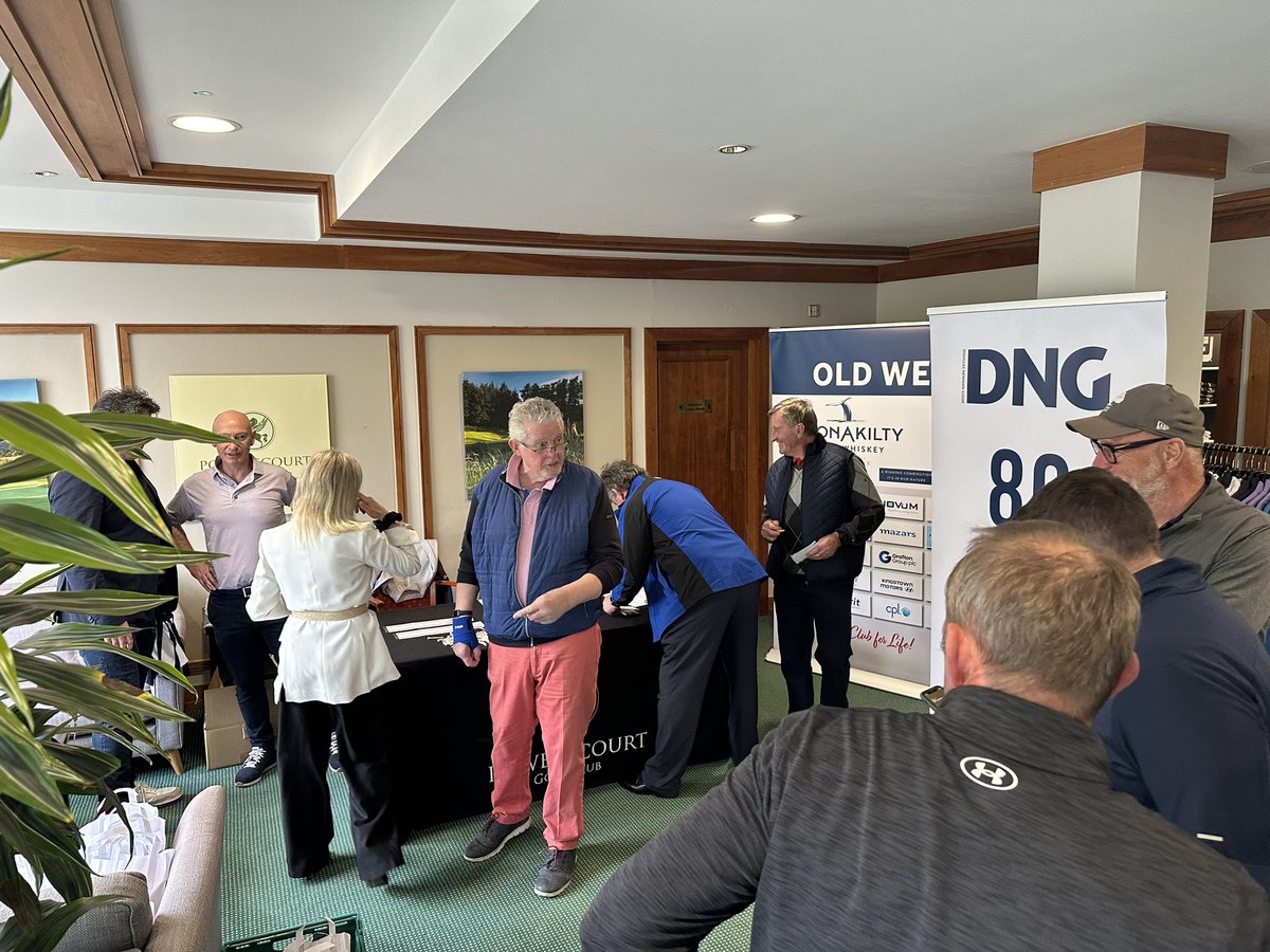 All set to go here @powerscourtgolf for our annual golf classic kindly sponsored by @dng_ie