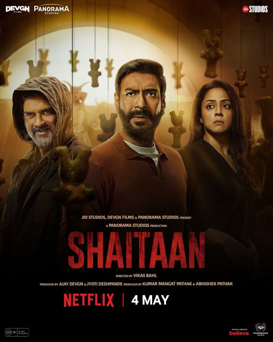 Film #Shaitaan Streaming From 4th May On #Netflix.
Starring: #AjayDevgn, #RMadhavan, #Jyotika, #JankiBodiwala & Other.
Directed By #VikasBahl.

#ShaitaanOnNetflix #ShaitaanMovie #OTTUpdates #OTTStreaming #NetflixFilm #OTTFilms #OTTMovies #CinemaUpdates #FilmUpdates #PrimeVerse