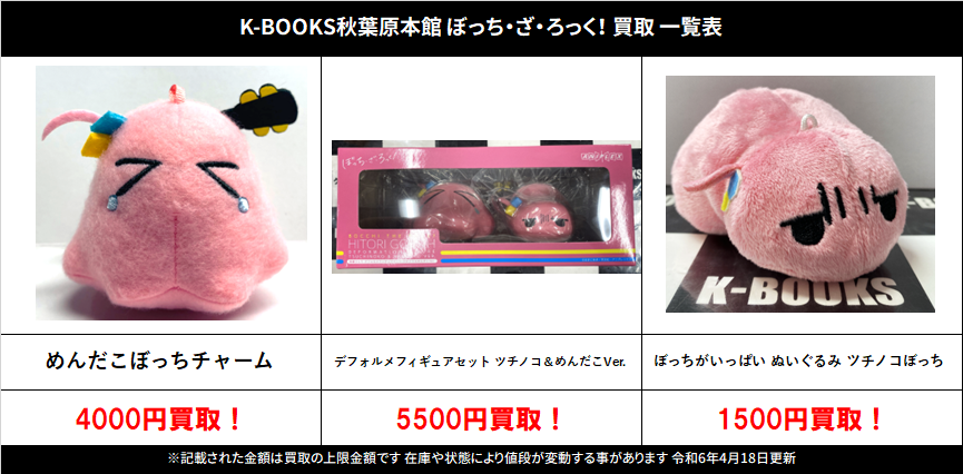 買取情報】 ぼっち・ざ・ろっく！ #買取akbkbぼっちざろっく ・めんだ