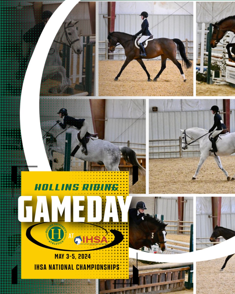 SHOW DAY for @hollinsuniversityriding at the IHSA National Championships. May 3-5, Mill Spring N.C. #MyHollins
