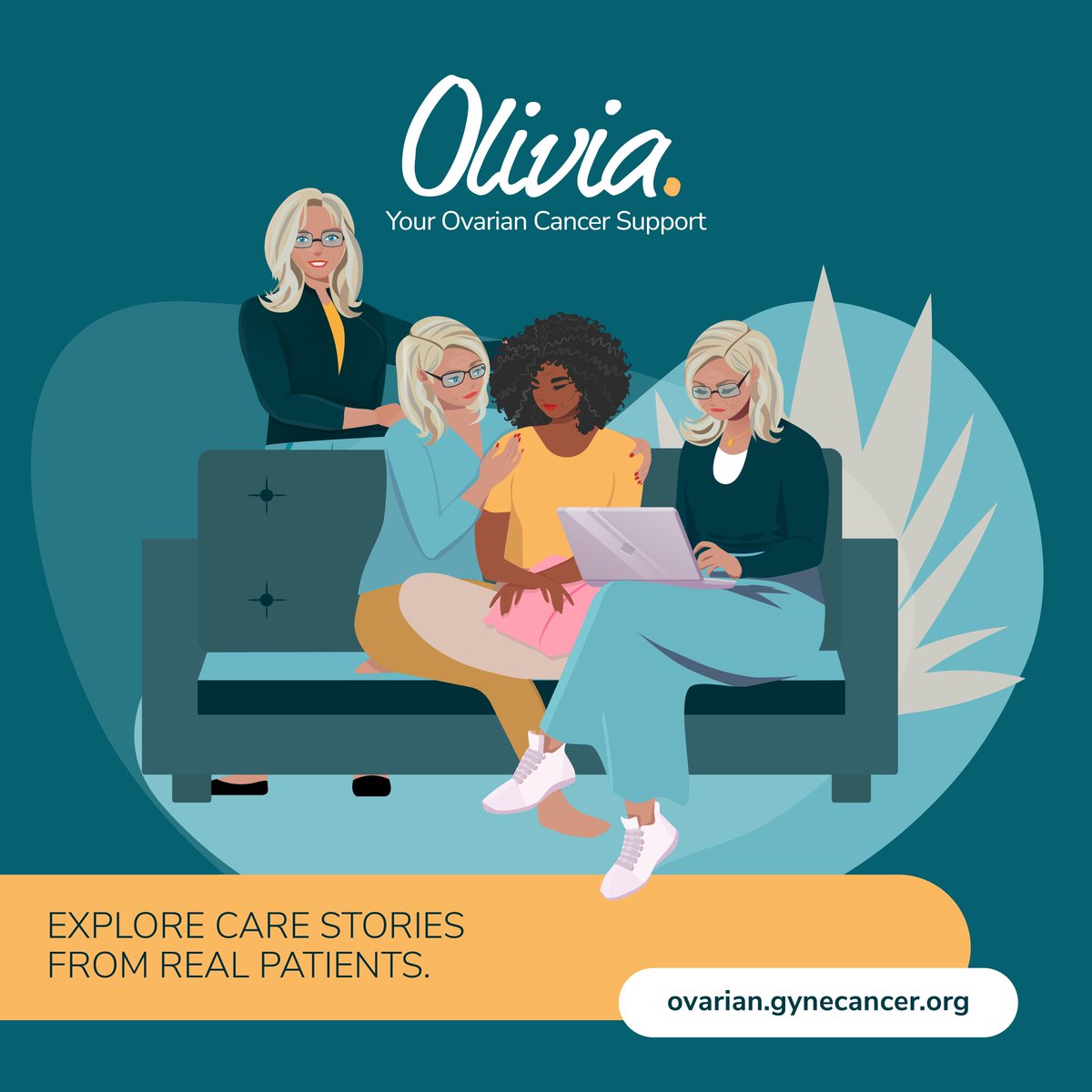 Living with cancer may change how you relate to life, including your friends, family, work or even your own sense of self. 💜 Fortunately, you are not facing ovarian cancer alone. Olivia offers care stories from real patients, like Rosanna in the UK. 👉 ovarian.gynecancer.org