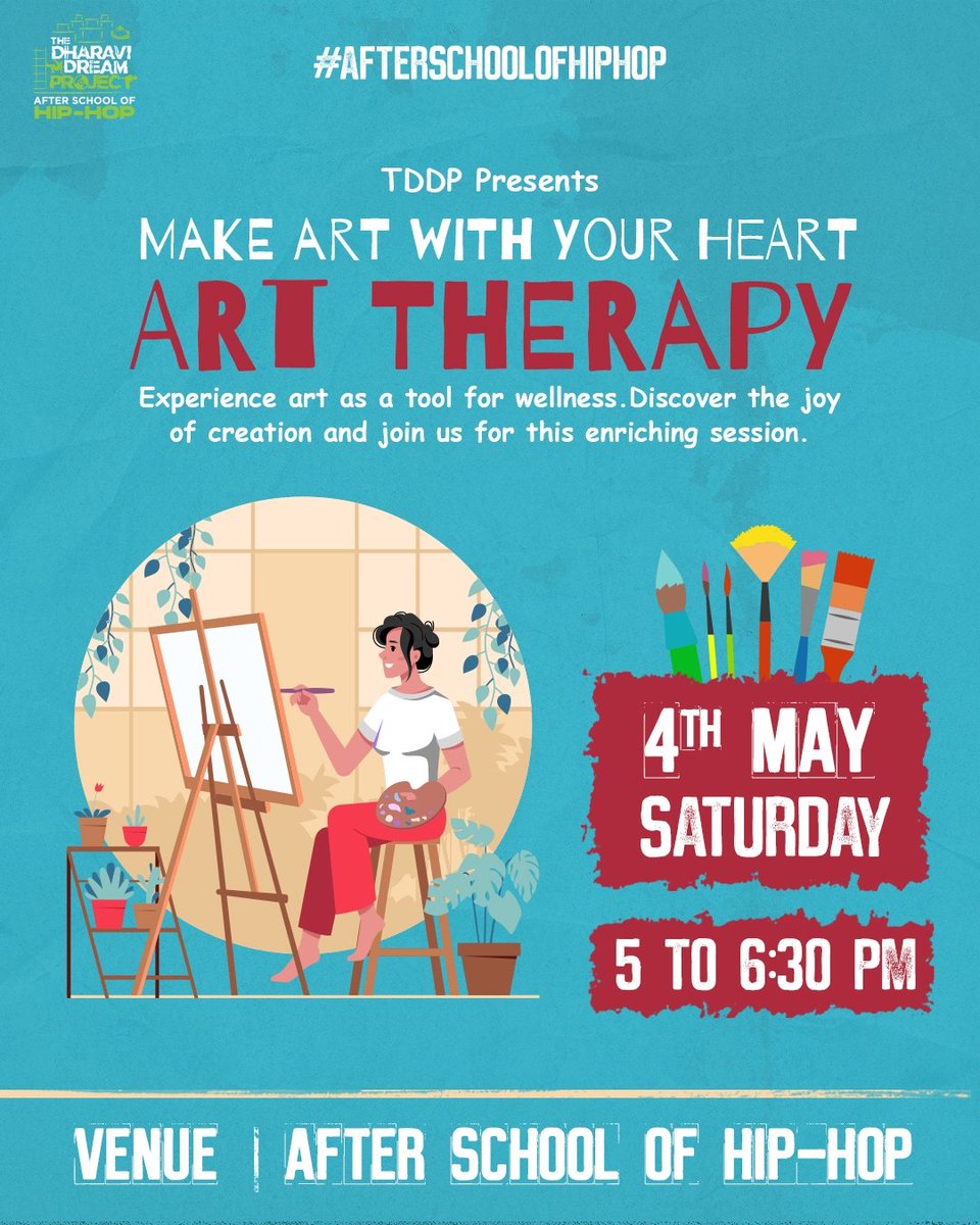 Paint away the stress! Join Vidhya Sharma  along with our tddp mentor BMS Graffiti for an unforgettable journey of self-expression and relaxation in our ART THERAPY session. Let's turn colours into healing and creativity into joy!🎨✨
#ArtTherapy #CreativeHealing #ExpressiveArt
