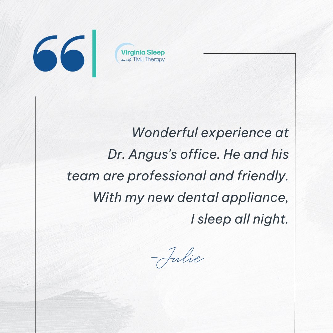 ⭐⭐⭐⭐⭐ Julie, your review has truly made our day! Knowing that Dr. Angus and his incredible team have made a positive impact on your sleep is incredibly motivating. Reviews like yours remind us of our passion and drive to make a difference.

#SleepMedicine #TMJTherapy