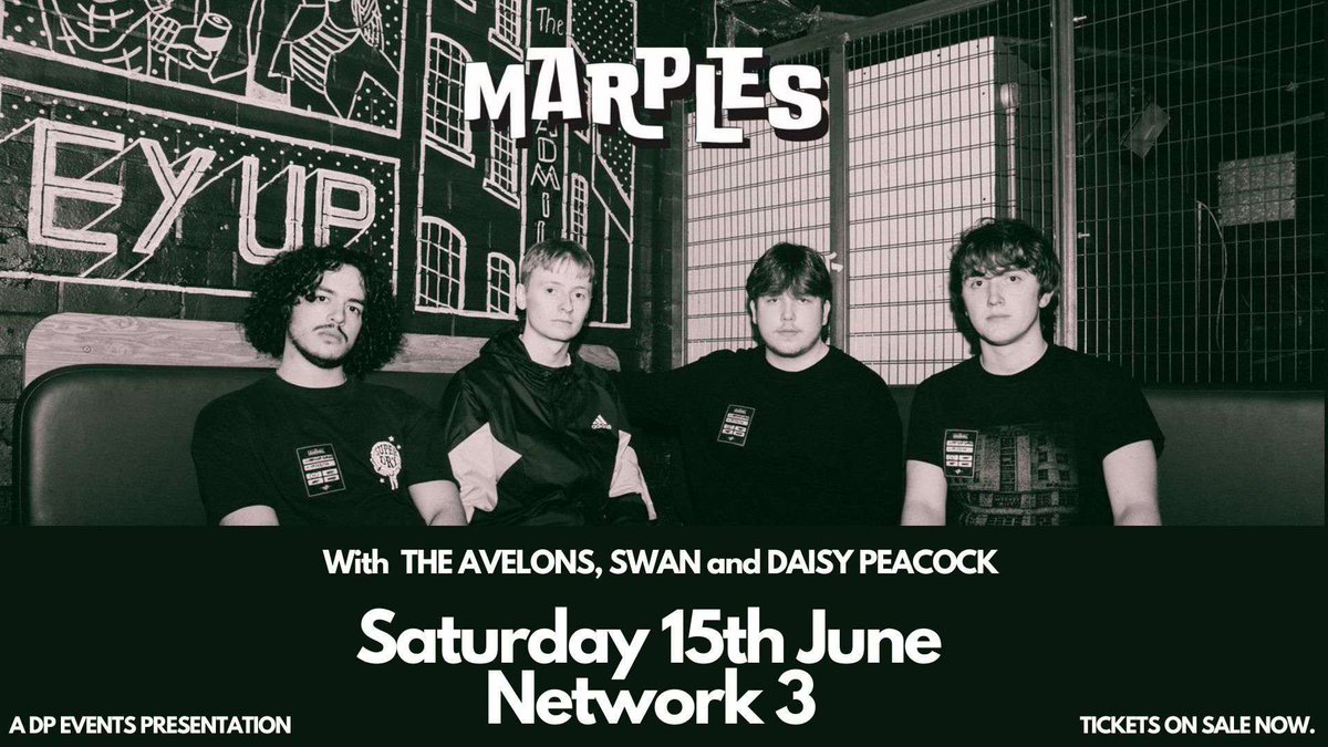 We’re delighted to announce that the third and final support act for our headline gig is Newcastle’s finest, @TheAvelons! Tickets available here: skiddle.com/whats-on/Sheff…