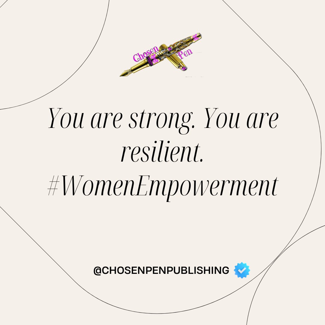 Chosen Pen ✒️ is a publishing company dedicated to empowering women👩🏾 through literature. Join us in celebrating strength and resilience. Don't miss out - register today at bizboo.st/vbt2024

#WomenEmpowerment #AuthorSpotlight #BIZBoost #Artist #Book