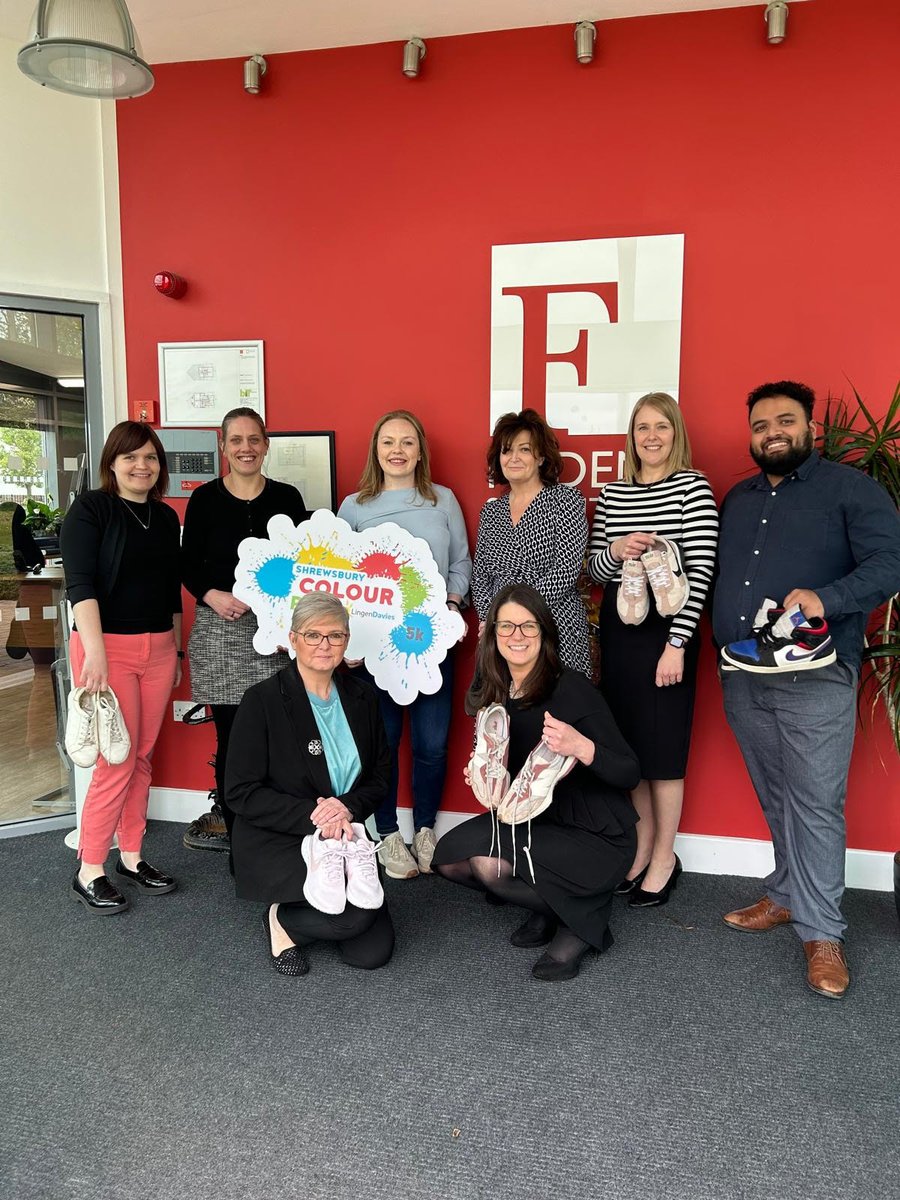 🌈 Our team have their trainers at the ready for the yearly @LingenDavies Cancer Fund's #ShrewsburyColourRun.

Lace-up your running shoes and join us to support this wonderful cause on May 4th, 2024! 

🎟️ Tickets still available: lingendavies.co.uk/news-events/ev…

#Shropshire #LingenDavies