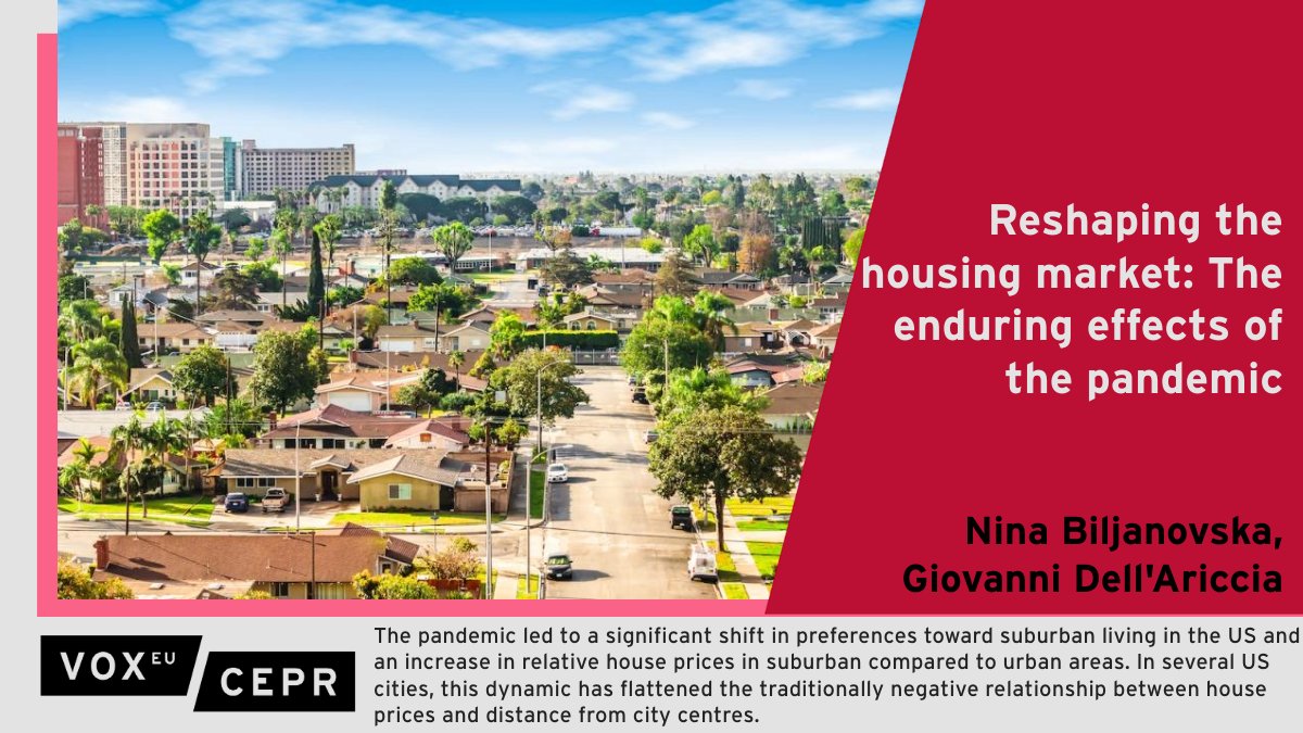 This column documents the continued nature of shifts in #housing preferences in the #US, their heterogeneity across different US cities, and contrasts them with the experience in #Europe. @NinaBiljanovska @IMFNews, Giovanni Dell'Ariccia @IMFNews ow.ly/f6vk50RcR56