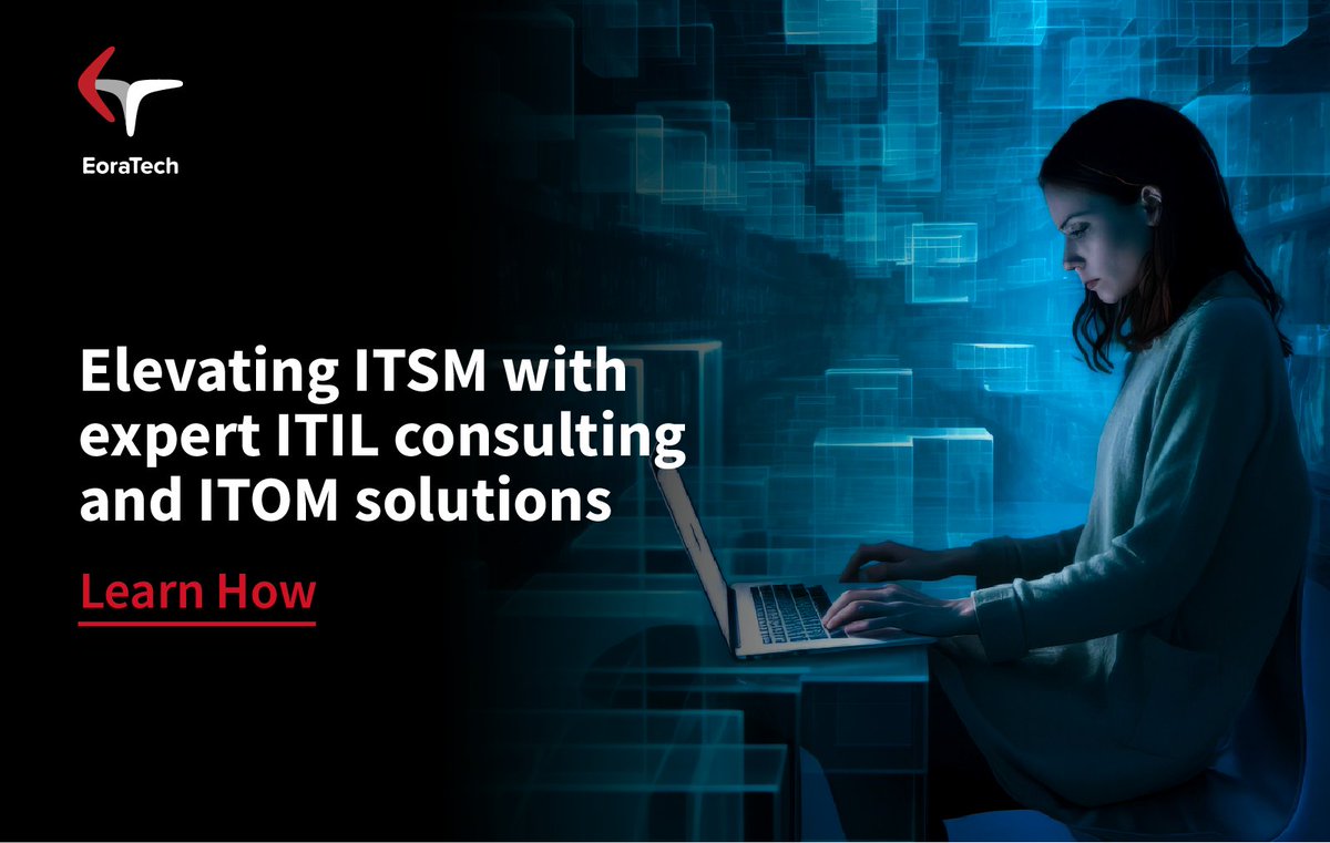 Elevate your #ITSM with #EoraTech's ITIL Process Consulting. With seasoned consultants and ITSM software, pave the path to seamless implementation. Embrace efficiency, reliability, and innovation for organizational success.
Learn How: eoratech.com/itsm-solutions/
#ITServiceManagement