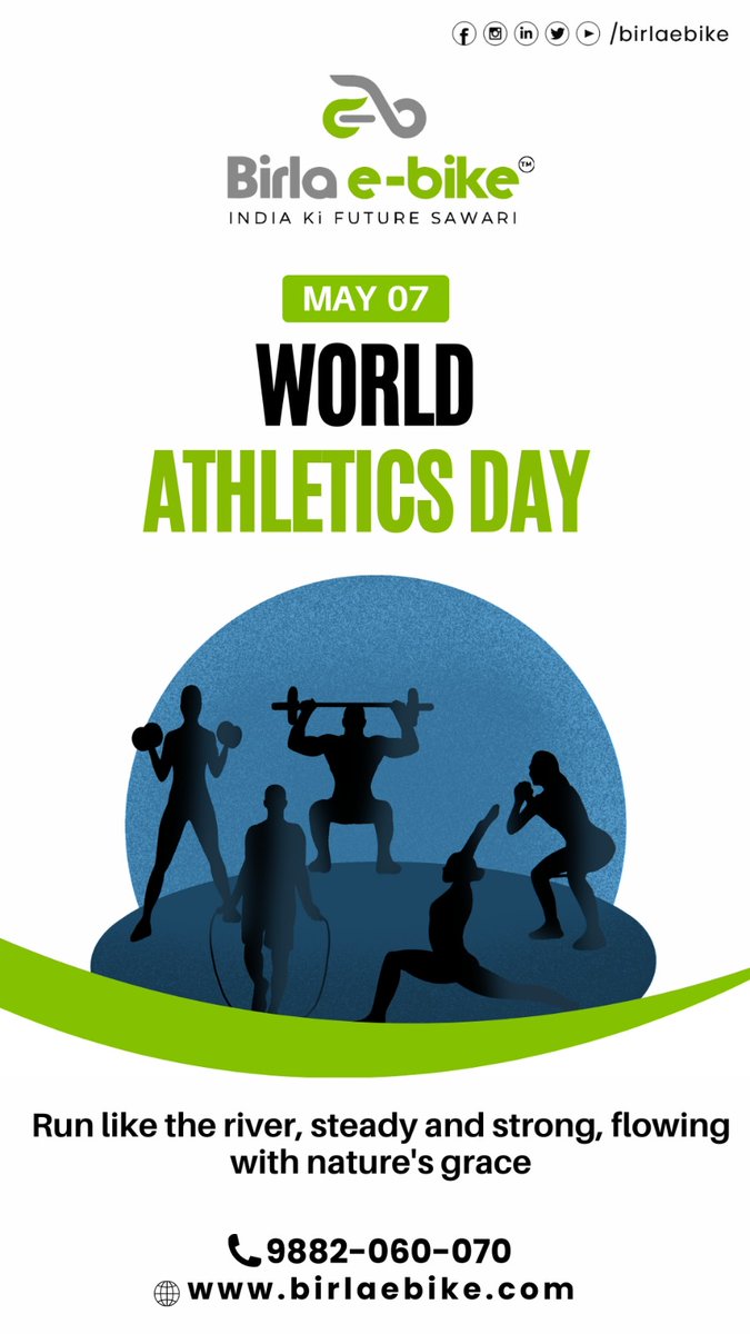 Step into greatness. 🌍🏃‍♂️ Celebrating World Athletics Day, where every stride, jump, and throw embodies the spirit of determination and excellence.

#birlaebike #IndiaKiFutureSawari #WorldAthleticsDay #RunJumpThrow #AthleticExcellence #Sportsmanship #GlobalUnity #FitnessGoals