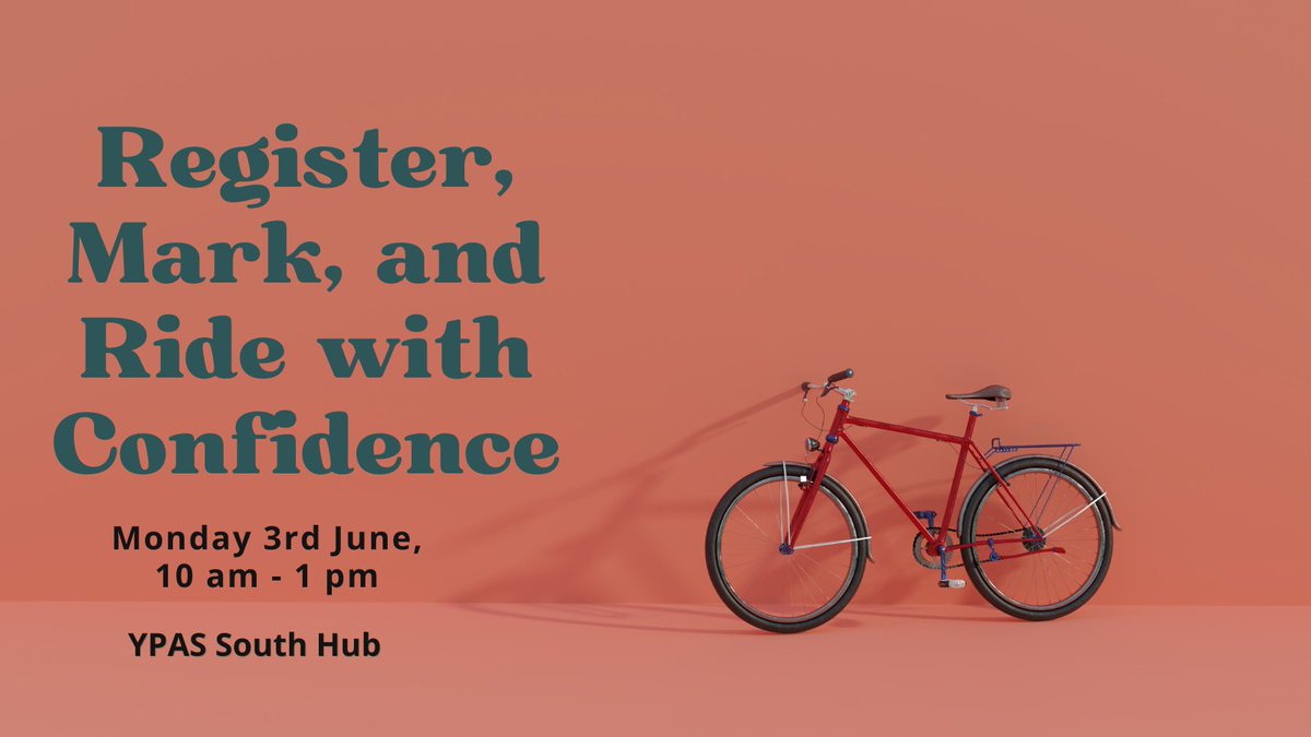 Register, Mark, and Ride with Confidence🚲 We want to help cyclists & bike owners around BelleVale and the South Liverpool area register their bikes online. 👏 Monday 3rd June, from 10am - 1pm, it's free and no need to book, just turn up. ypas.org.uk/whats-on/