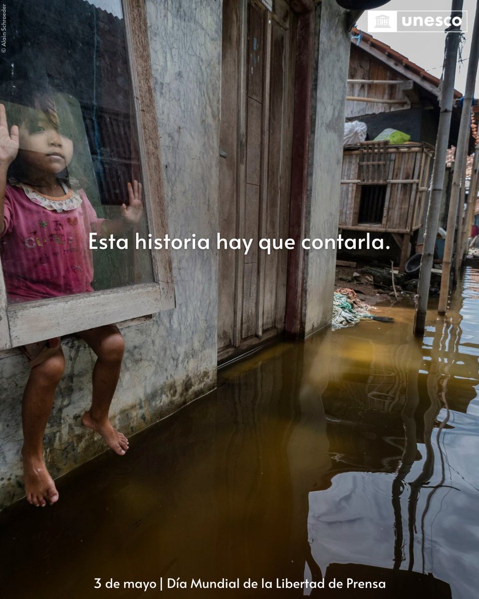 El futuro del archipiélago de Indonesia pende de un hilo, destinado a quedar sumergido para el 2050. Para proteger nuestro planeta para las generaciones futuras, necesitamos apoyar a quienes arrojan luz sobre el #CambioClimático. unesco.org/es/days/press-…