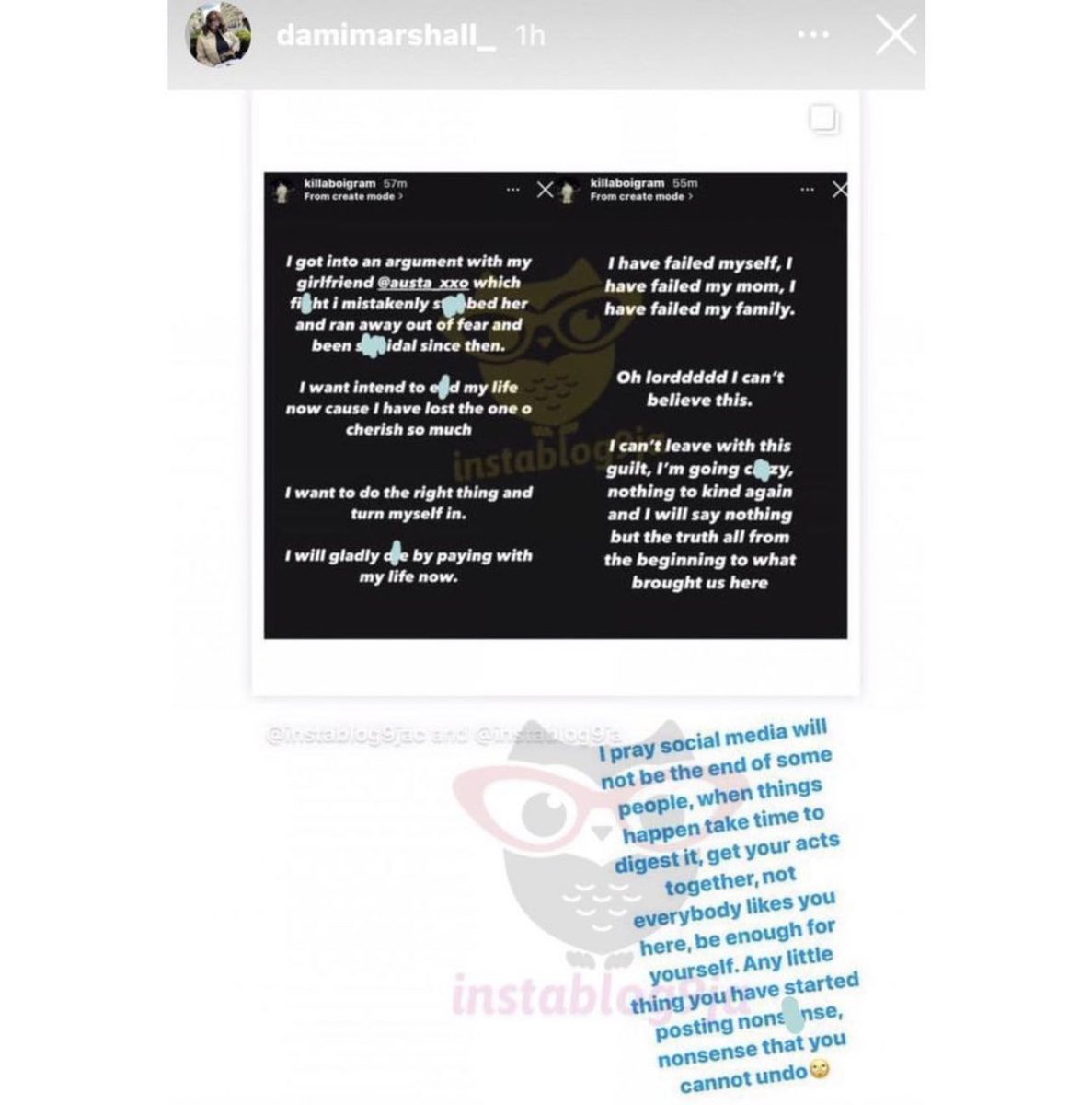 @General_Oluchi Put her father aside first and let’s talk about her directly.

She insulted peaceful EndSars protesters and called them “lazy Nigerian youths”, she was advising a murderer called Killaboi who killed his girlfriend on how to defend himself and walk Scot free. Possibly a murderer…