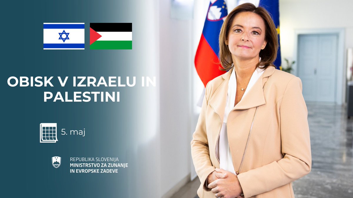 Ministrica @tfajon se bo na obisku v Izraelu in Palestini srečala s predstavniki obeh sprtih strani v konfliktu, s katerimi se bo pogovarjala o iskanju poti k miru in naslovila slabe humanitarne razmere v Gazi. Sestala se bo z izraelskim 🇮🇱 predsednikom @Isaac_Herzog & zunanjim…