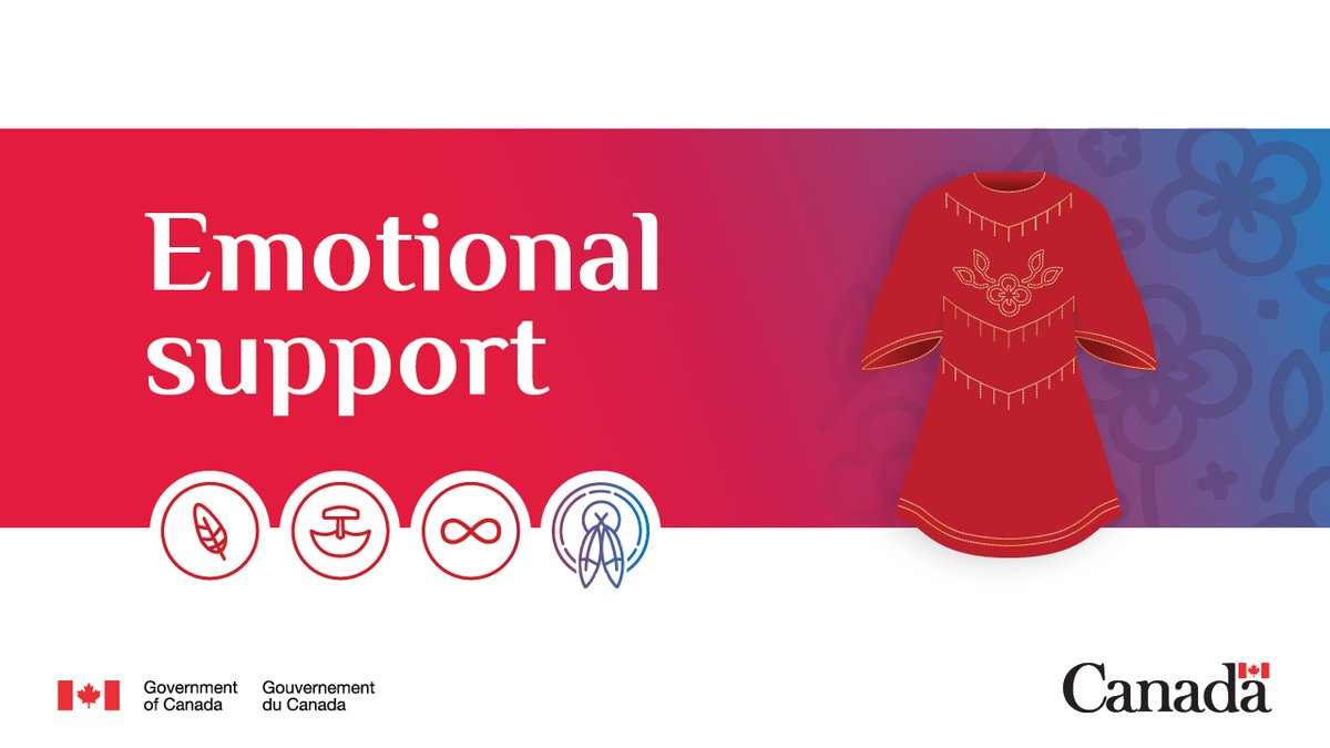 As Red Dress Day events take place from coast to coast to coast, you can always reach out to the support line for access to counselling and emotional assistance 24/7 at 1-844-413-6649 or online at: ow.ly/fnMi50RuKZY #RedDressDay #MMIWG2S