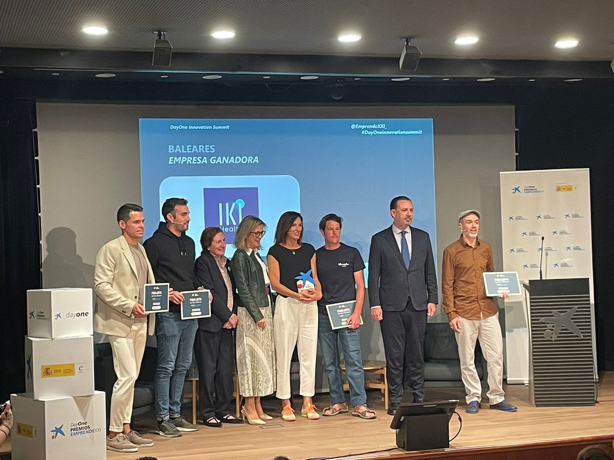 Participam en els #PremiosEmprendeXXI organitzats per @caixabank  @enisa  que han guardonat a IKI Health com la #startup més innovadora i amb major potencial de les #Balears.

🫂 Enhorabona a tots els participants, finalistes i a l'empresa guardonada.

ℹ️ tn.caib.es/emprendeXXI